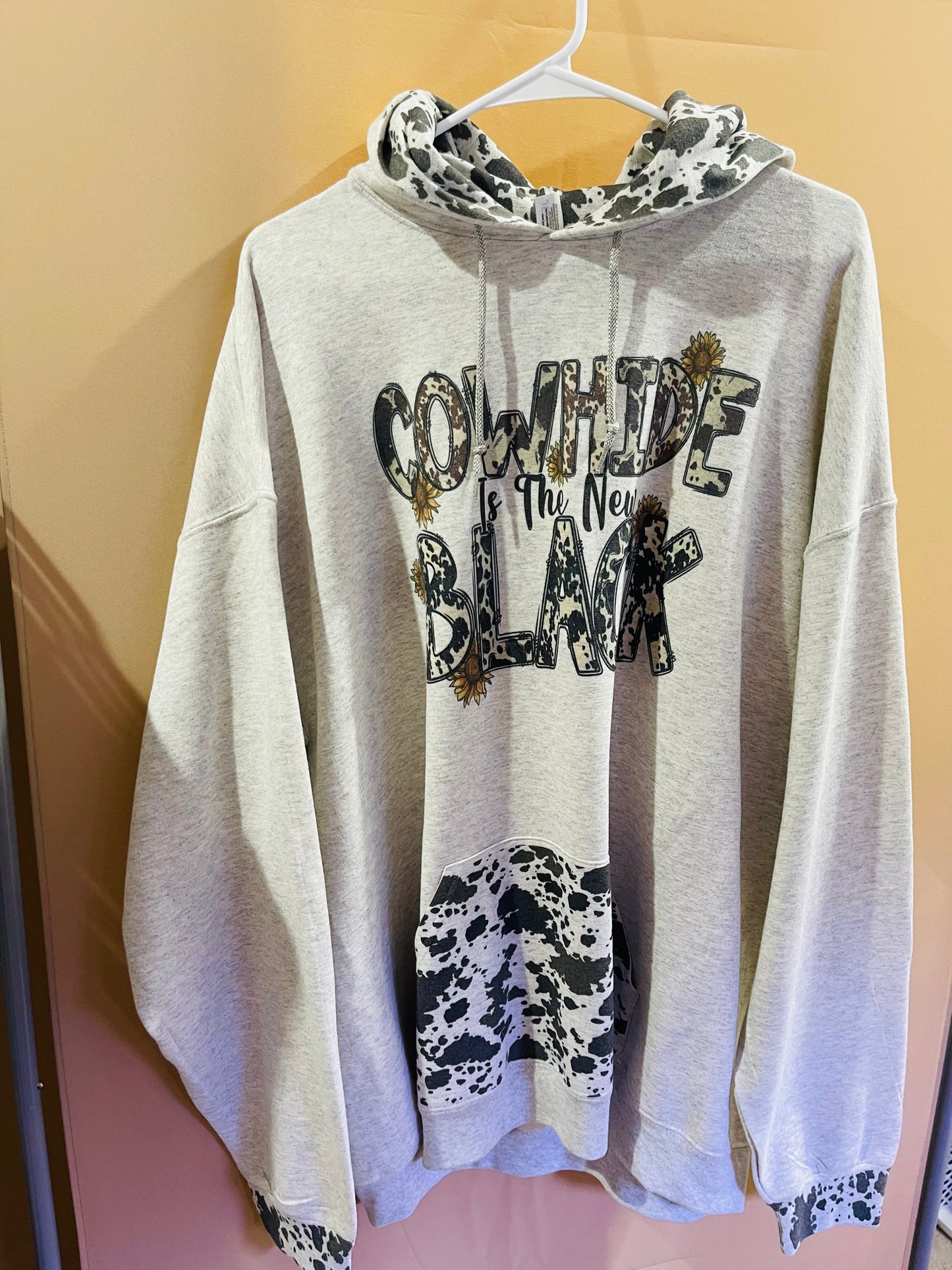 2x CowHide Is The New Black Hoodie