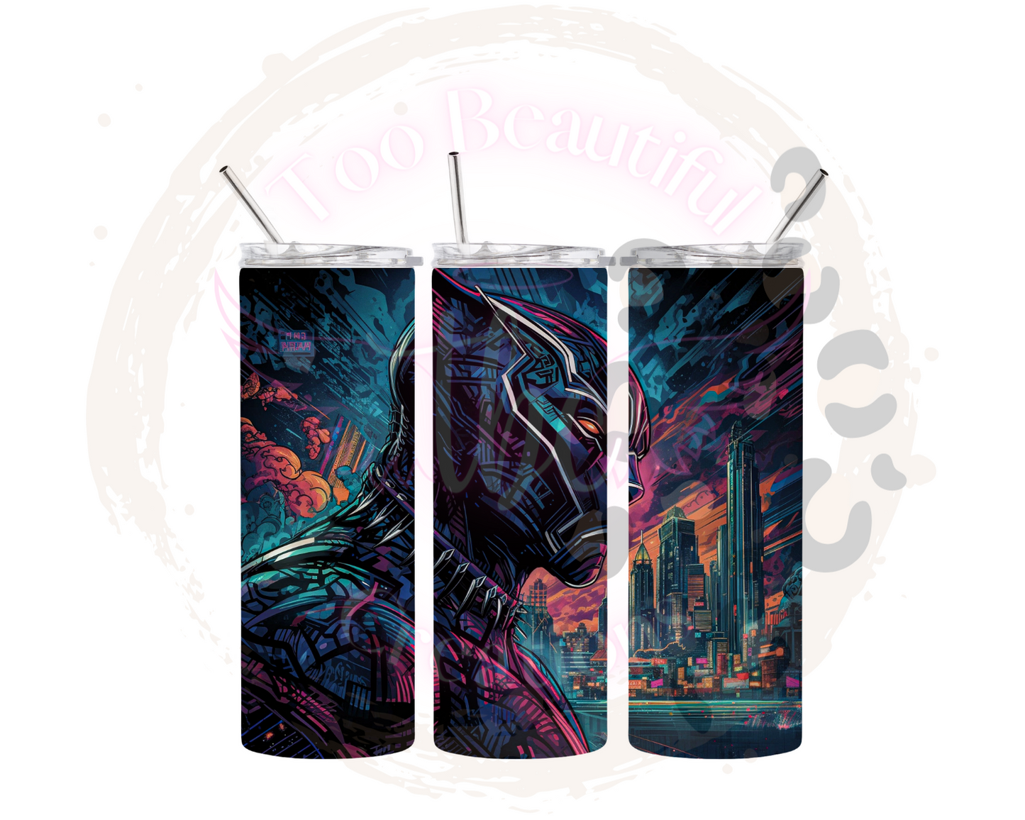 Panther Sublimation Tumbler Transfer