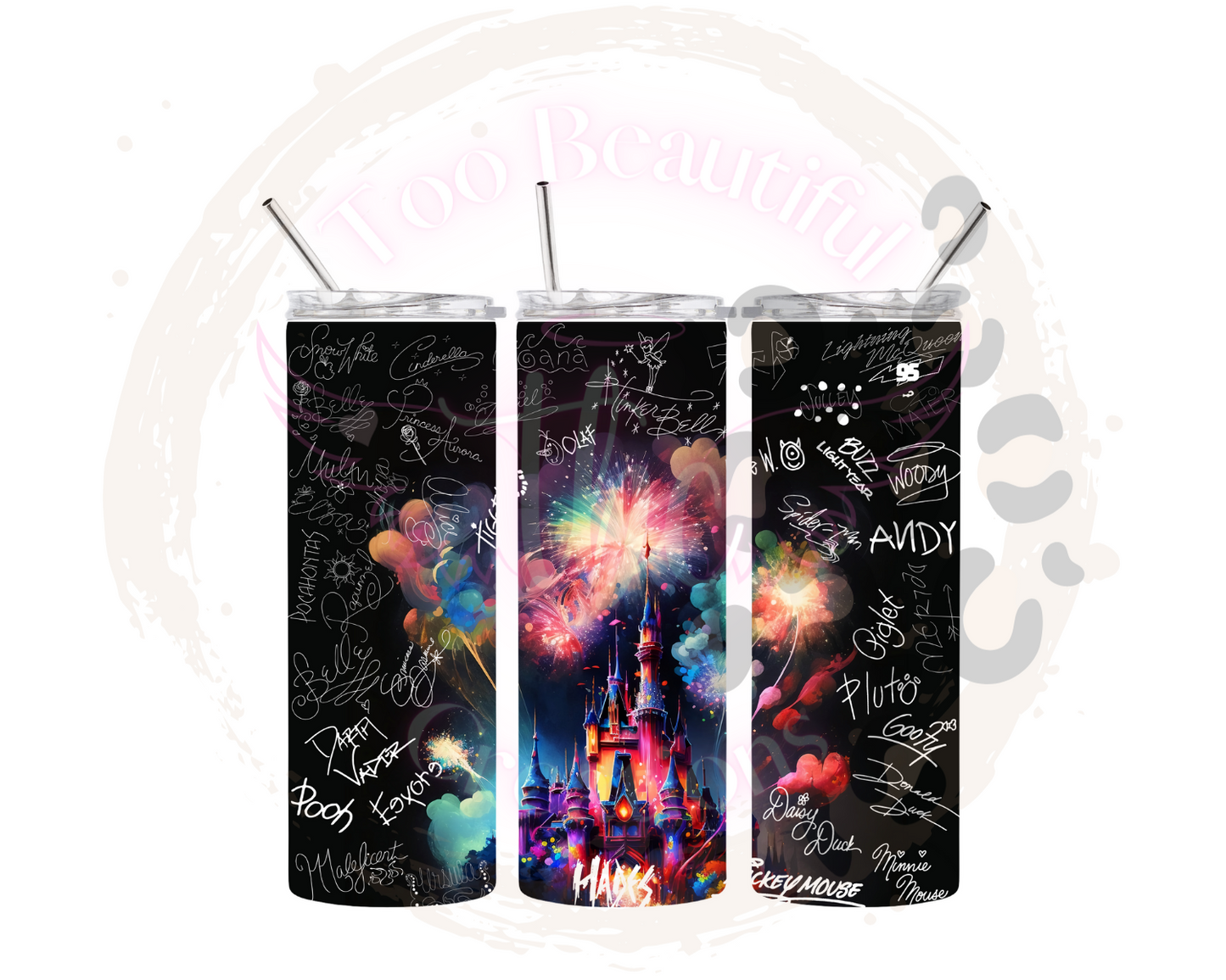Happy Castle Sublimation Tumbler Transfer