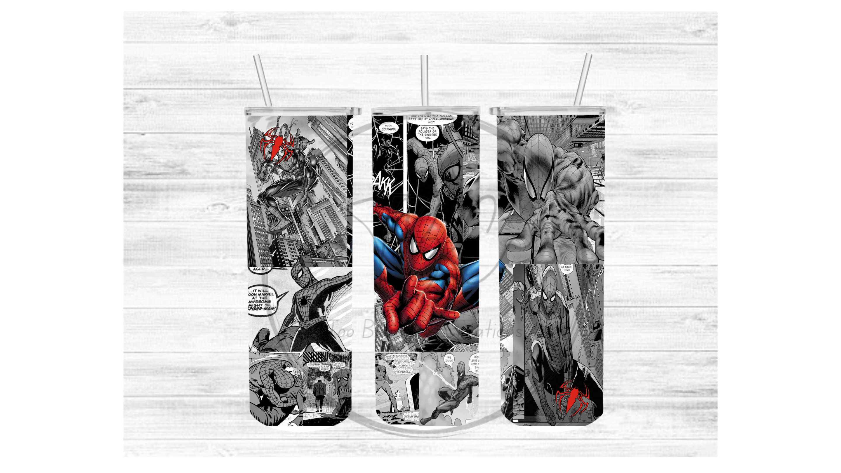 Spiderman 2 Tumbler Sublimation Transfer