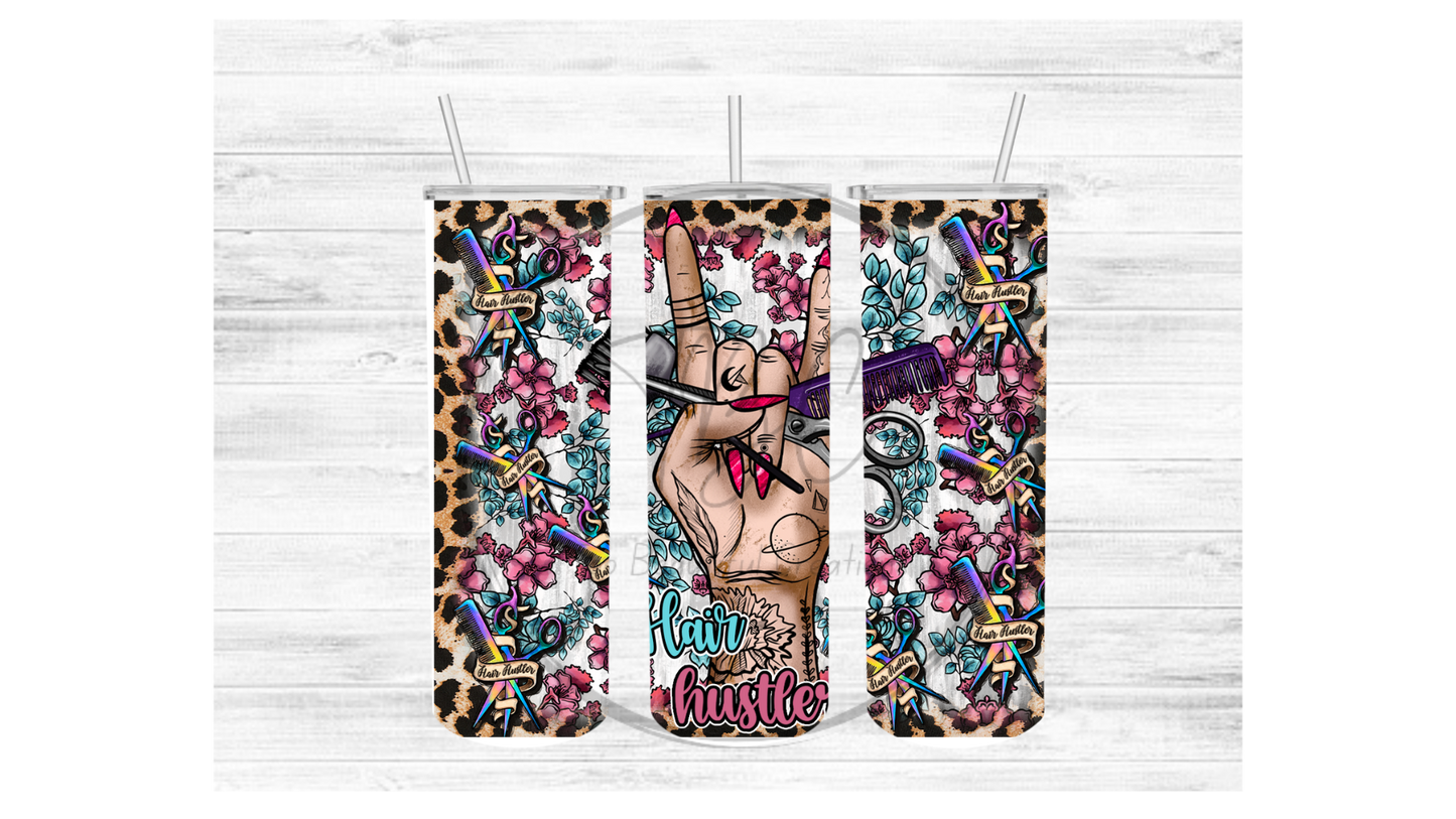 Hair Hustler Sublimation Tumbler Transfer