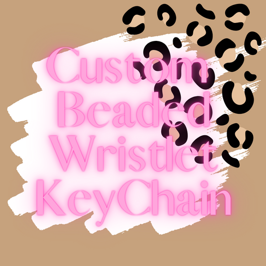 Custom Beaded Wristlet Key Chain