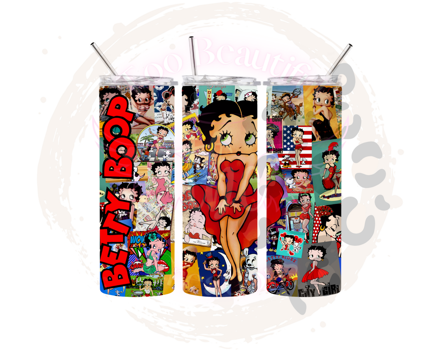 Pin Up Girl Sublimation Tumbler Transfer