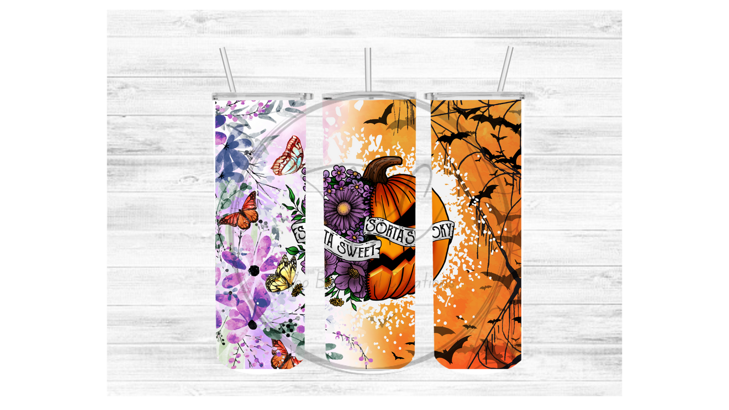 Sorta Sweet, Sorta Spooky Sublimation Tumbler Transfer