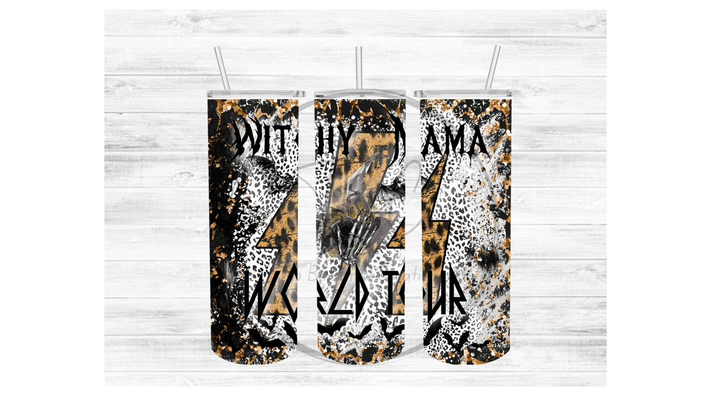 Witchy Mama (Cheetah) Sublimation Tumbler Transfer