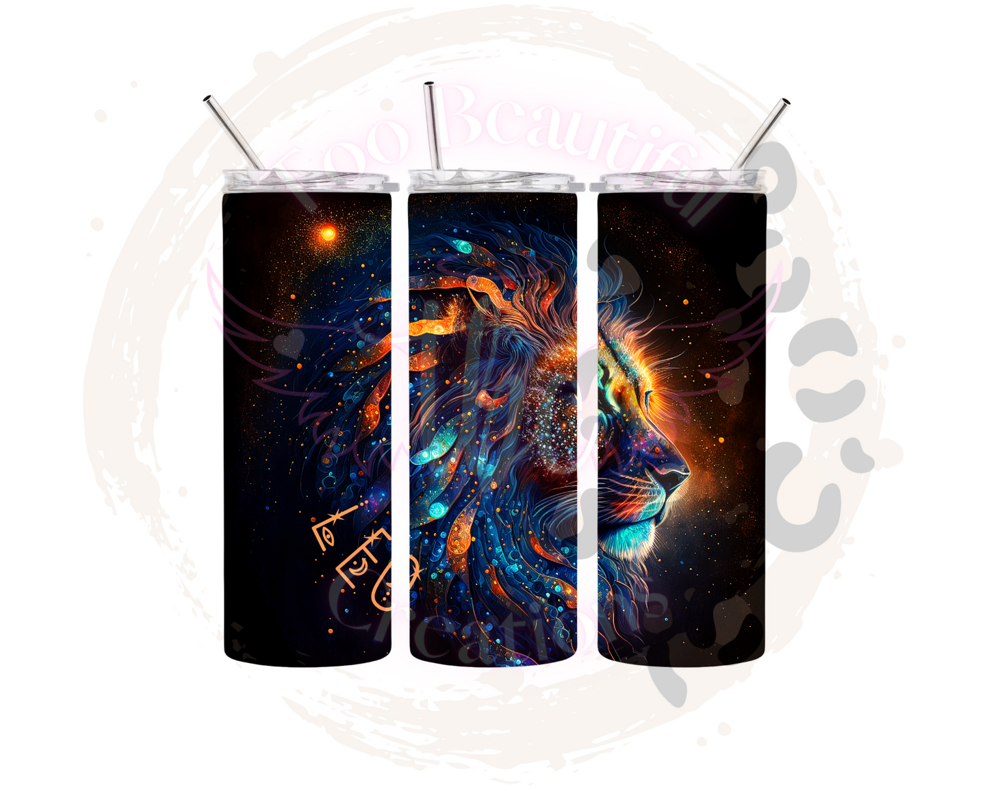 Leo Lion Sublimation Tumbler Transfer