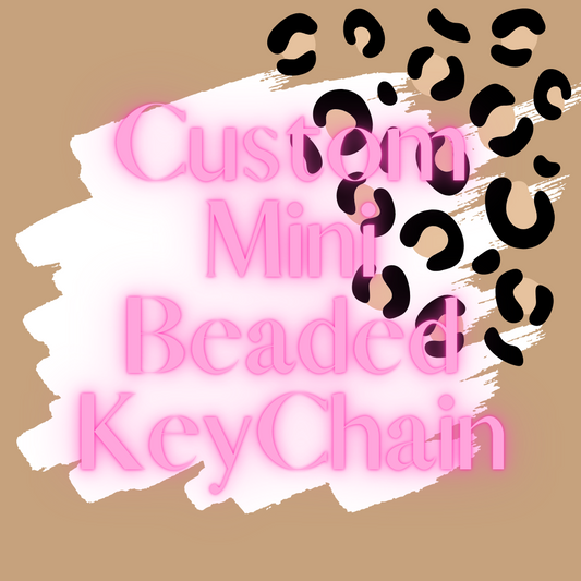 Custom Mini Beaded Key Chain