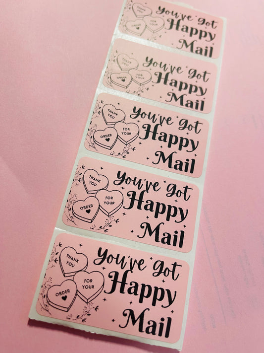 You've Got Happy Mail Packaging Stickers
