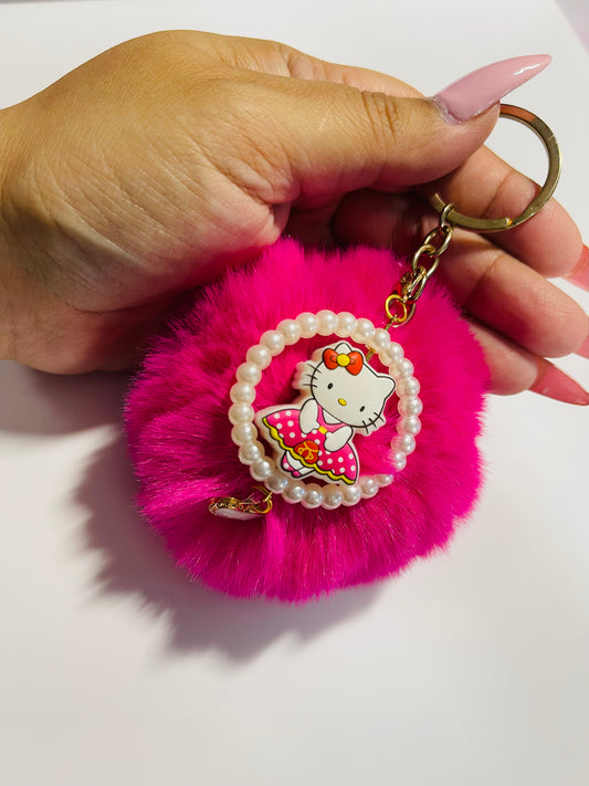 HK Pink Key Chain