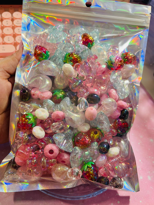 1lb Bag Side Hole Beads