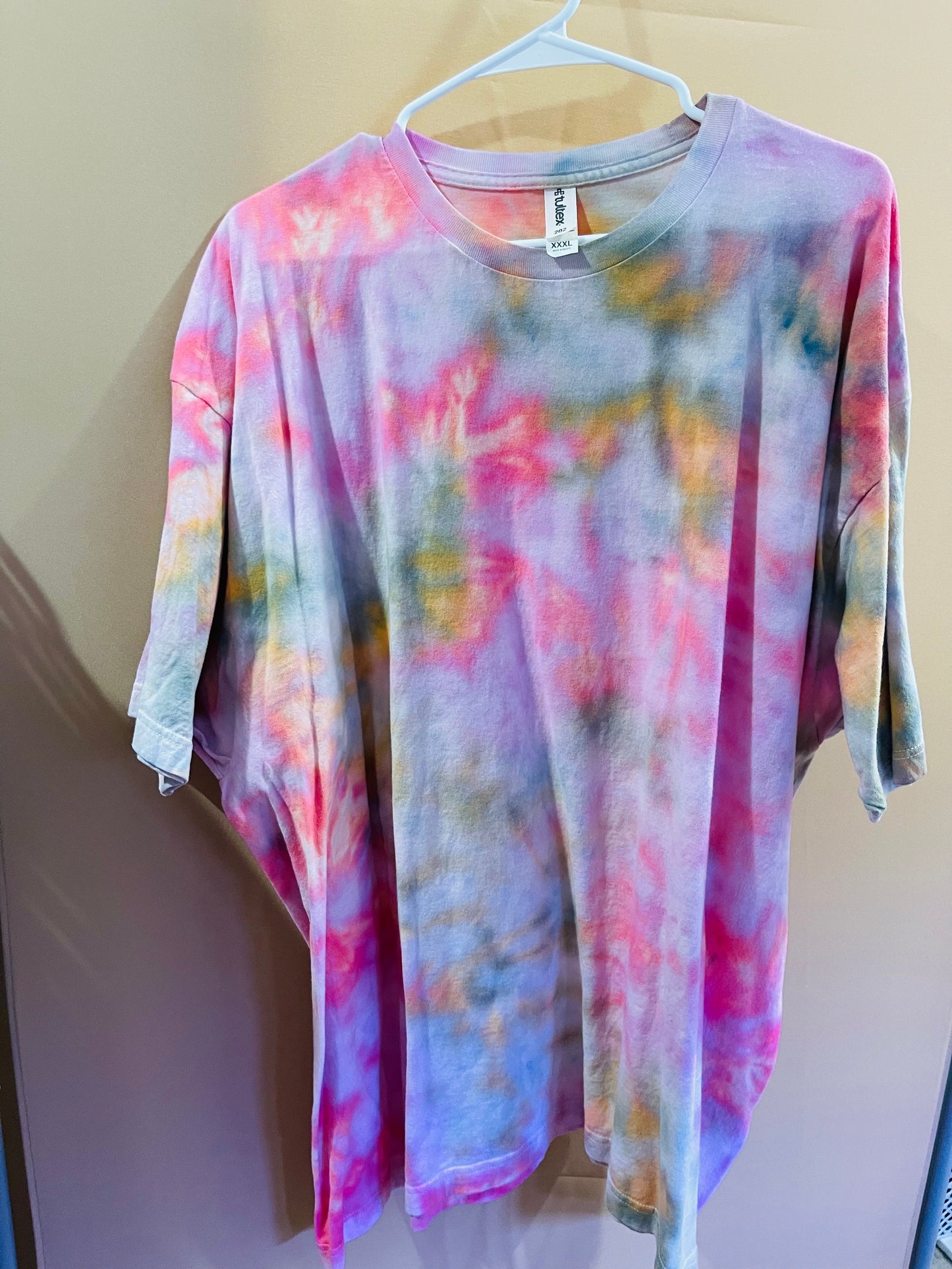 3x Pink/Tan/Green TyeDye Tee