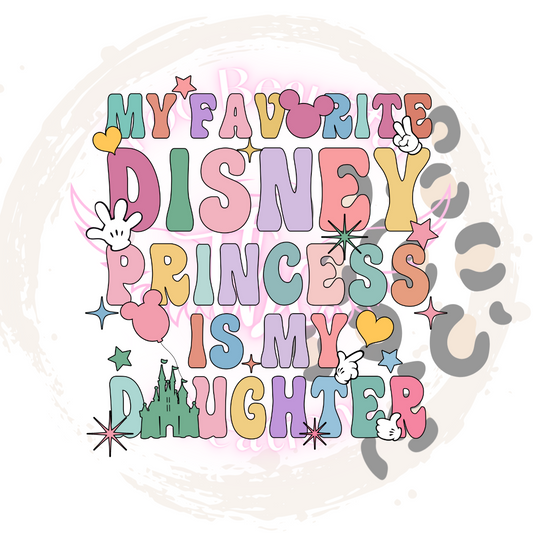 Princess Daughter Apparel Transfer