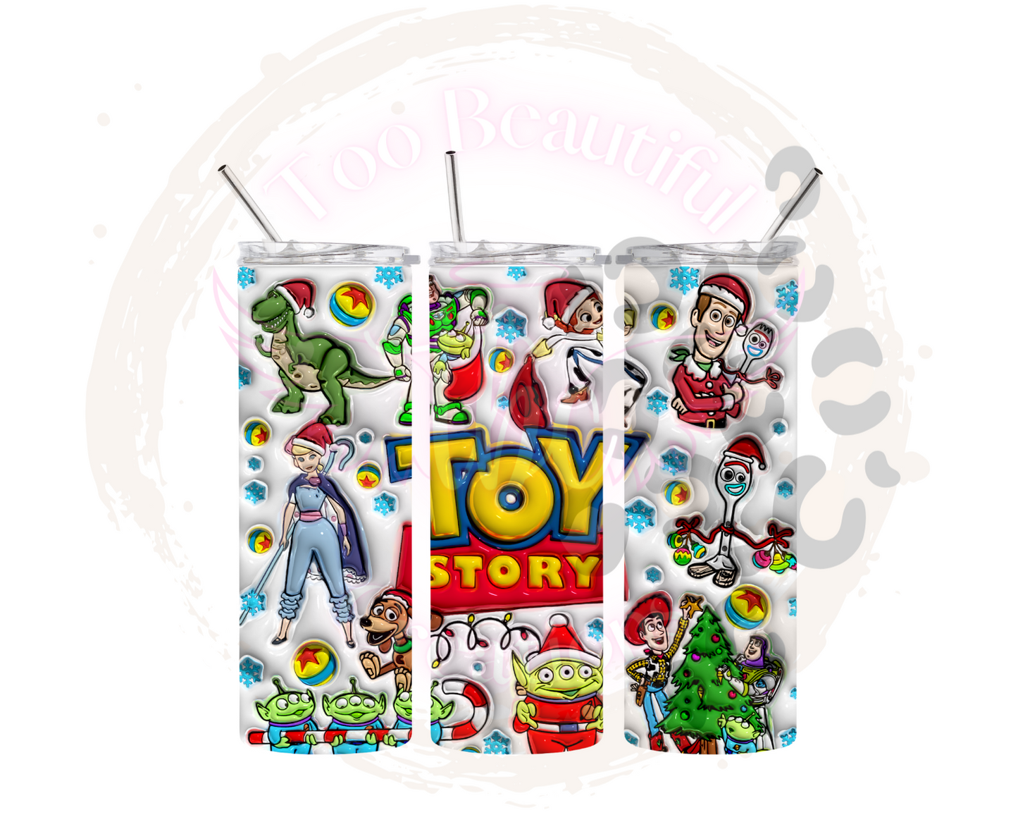 Toy Christmas Sublimation Tumbler Transfer