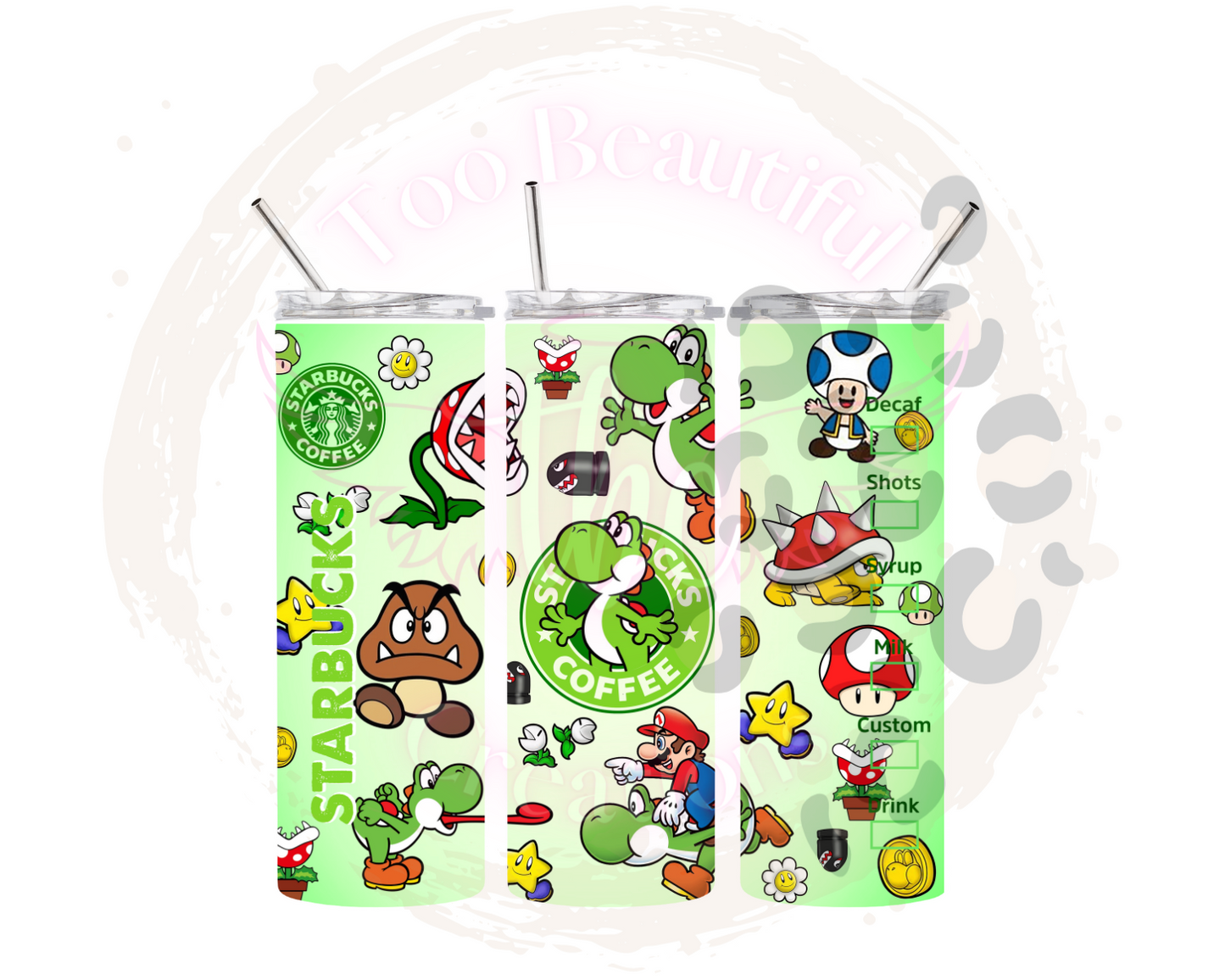 SB Yoshi Sublimation Tumbler Transfer