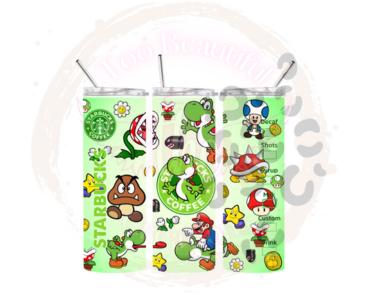 SB Yoshi Sublimation Tumbler Transfer