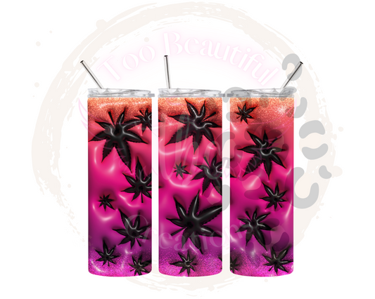 Happy Plant Puff Sublimation Tumbler Transfer