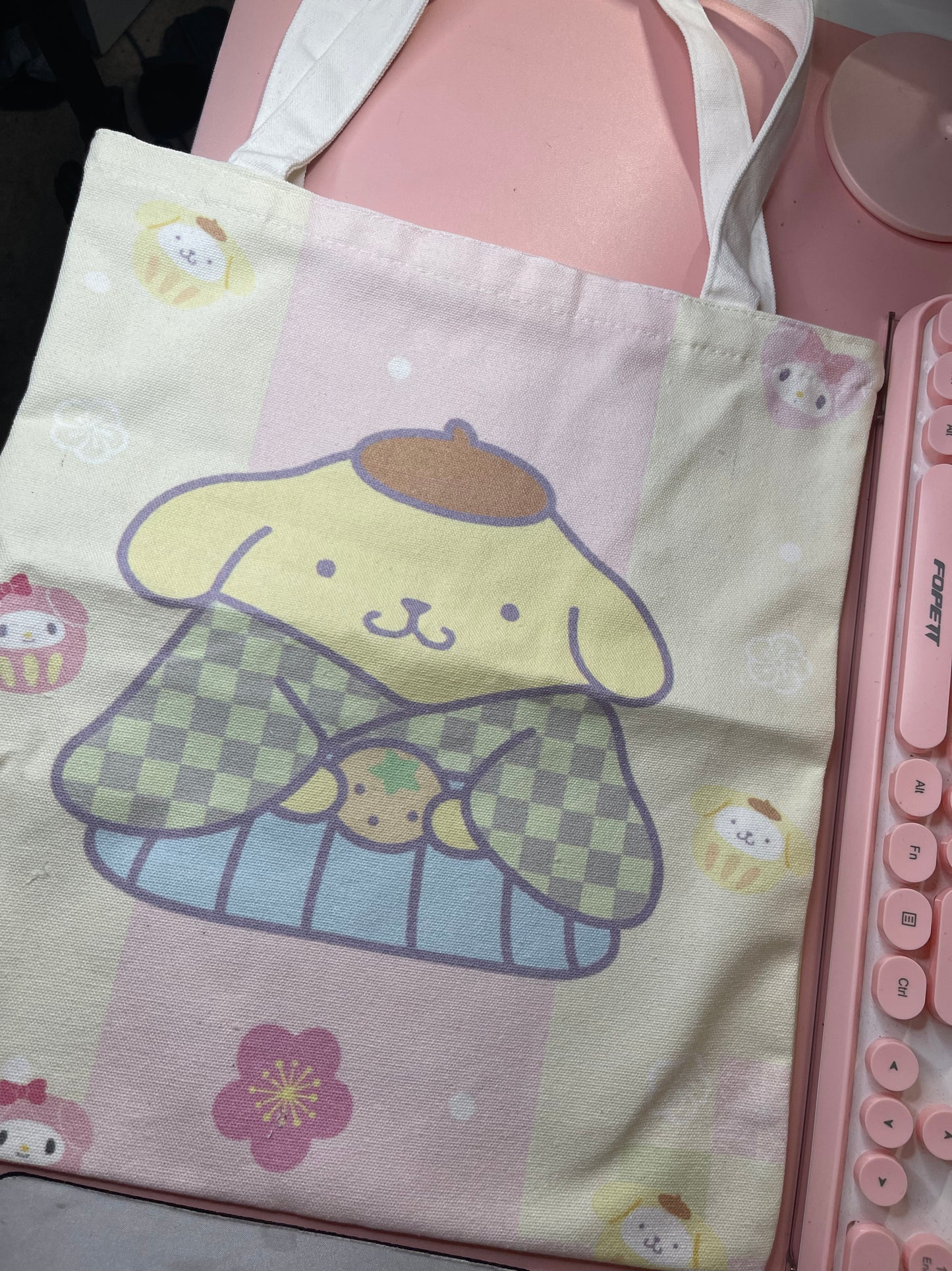 Pom Pom Tote Bag