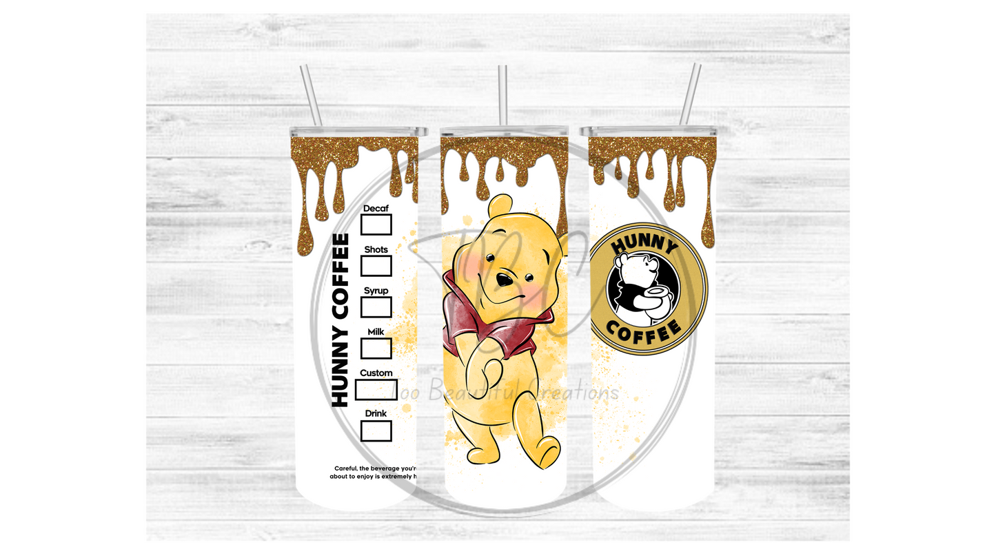 Winnie Honey Pooh Sublimation Tumbler Transfer