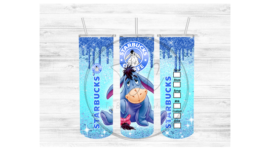 Starbucks Eeyore Sublimation Tumbler Transfer