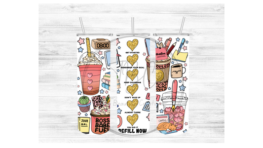 Boss Babe Fuel Sublimation Tumbler Transfer