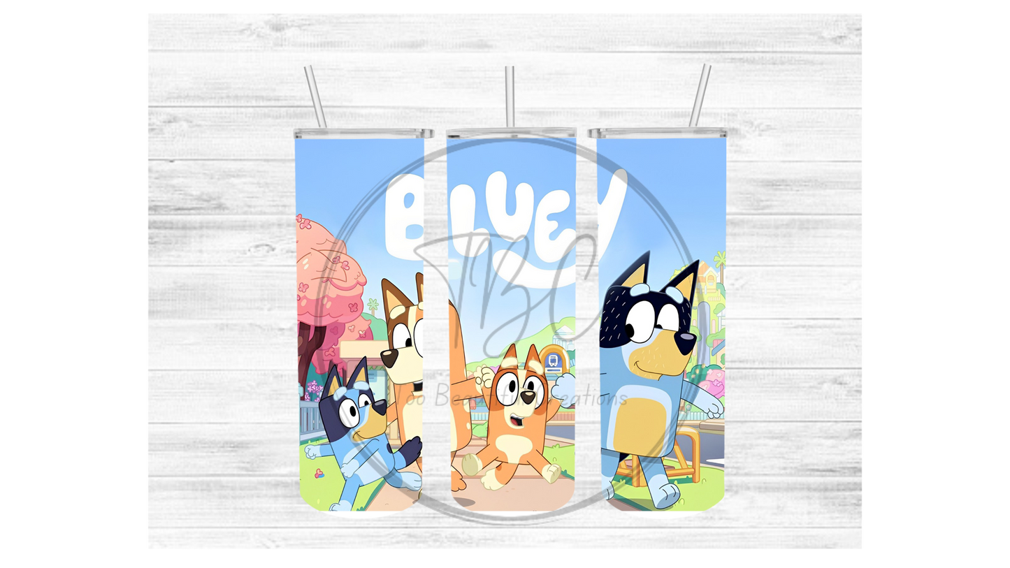 Bluey Sublimation Tumbler Transfer