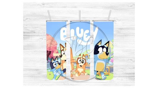 Bluey Sublimation Tumbler Transfer