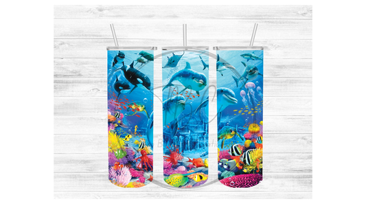 Under The Sea Sublimation Tumbler Transfer