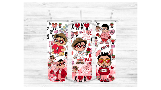 Vday Benito Sublimation Tumbler Transfer