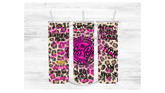 Boss Babe (Pink) Sublimation Tumbler Transfer