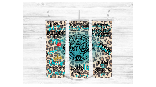 Boss Babe (Teal) Sublimation Tumbler Transfer