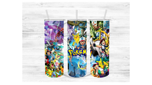 Anime Pika Sublimation Tumbler Transfer