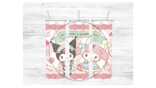 Cute Characters Sublimation Tumbler Transfer