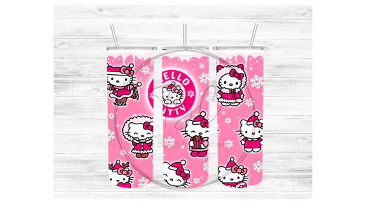 HK Winter Sublimation Tumbler Transfer