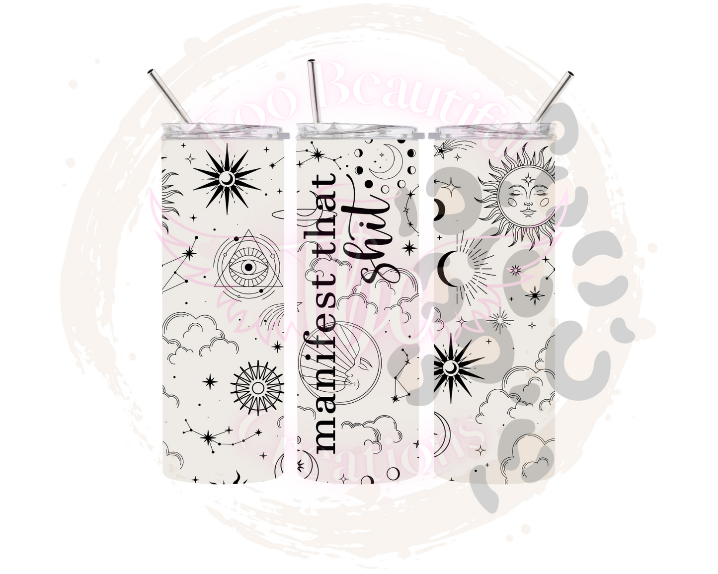 Manifest (Moons) Sublimation Tumbler Transfer