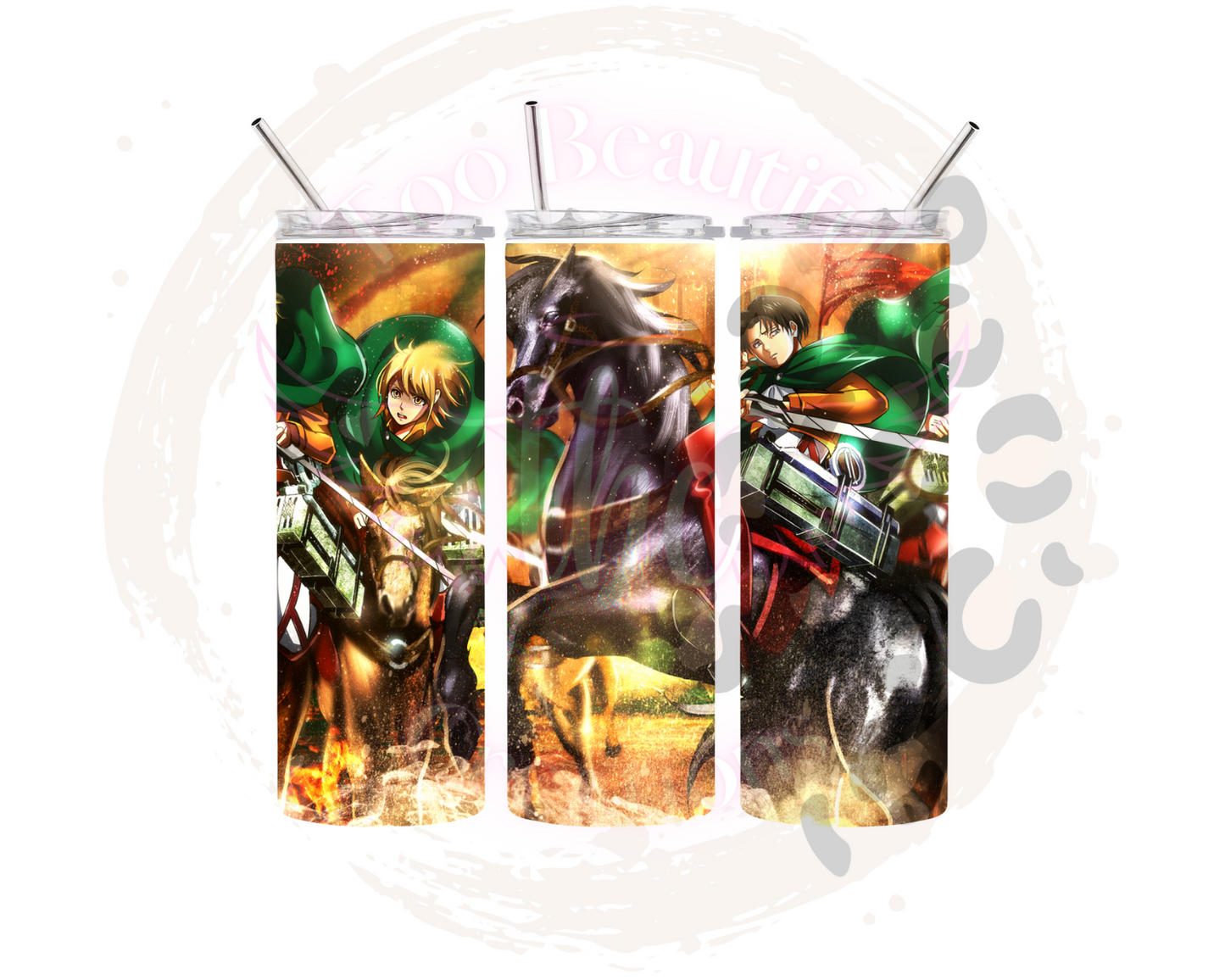 AOT Anime Sublimation Tumbler Transfer