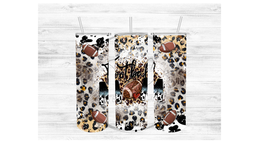 Football Mom (Cheetah) Sublimation Tumbler Transfer