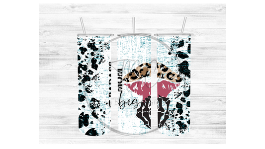 Bad A*s Mom Vibes (Cheetah) Sublimation Tumbler Transfer