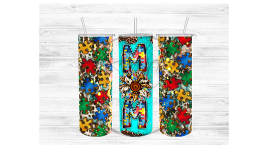 Autism Mom Sublimation Tumbler Transfer