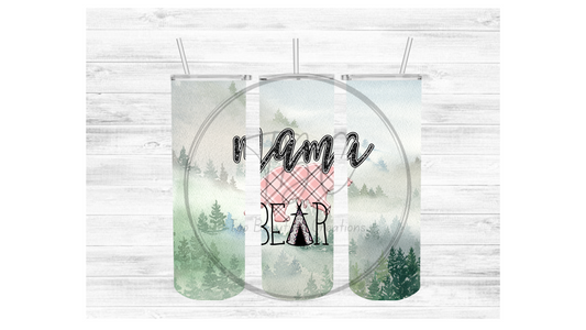 Mama Bear Sublimation Tumbler Transfer