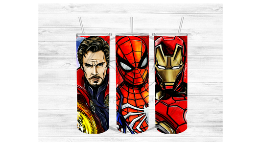 Super Hero (Cartoon) Sublimation Tumbler Transfer