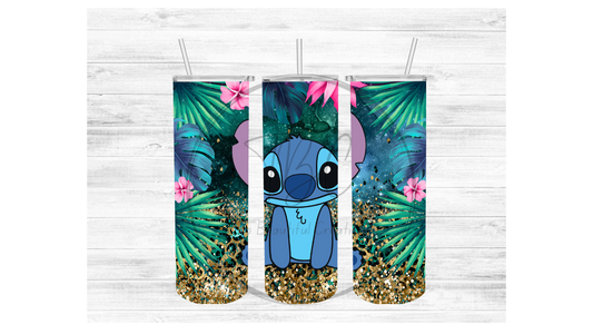 Stitch (leaves) Sublimation Tumbler Transfer