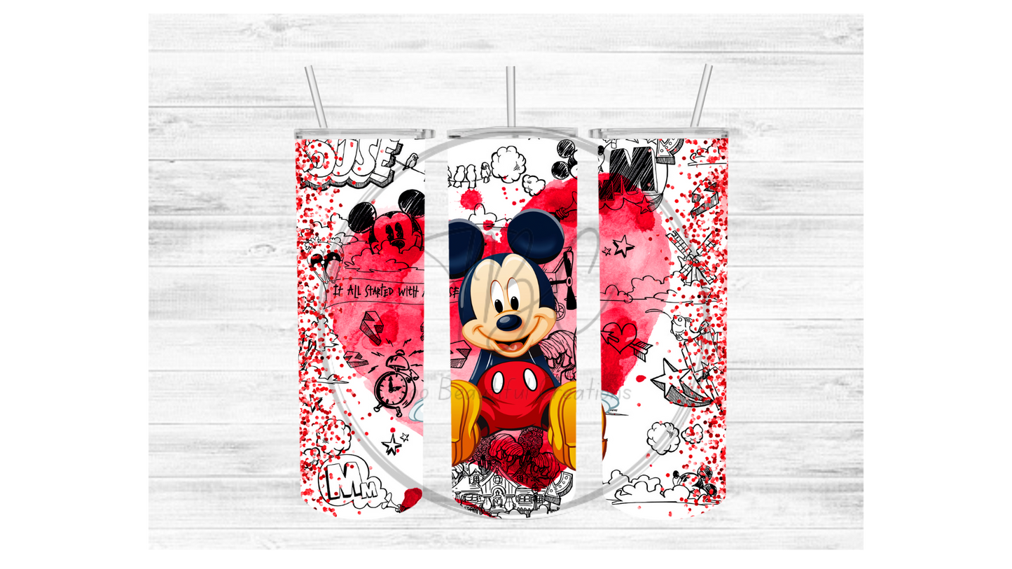 Inspired Mickey Sublimation Tumbler Transfer