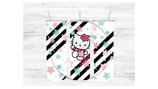 Inspired Cute Kitty (Hello Kitty) Sublimation Tumbler Transfer