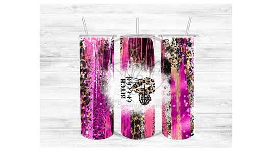 Bad Bit*h Energy (Cheetah) Sublimation Tumbler Transfer