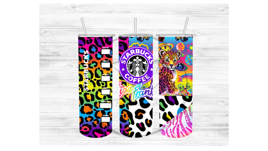 Lisa Frank (Starbucks) Sublimation Tumbler Transfer