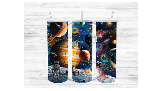 Outer Space Sublimation Tumbler Transfer