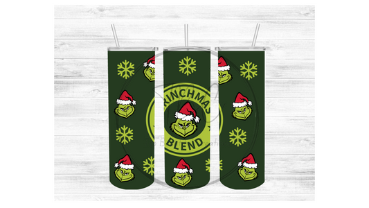 Grinchmas Blend Sublimation Tumbler Transfer