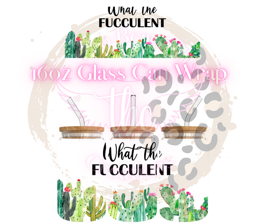 What The Fuccelent Glass Can Sublimation Transfer