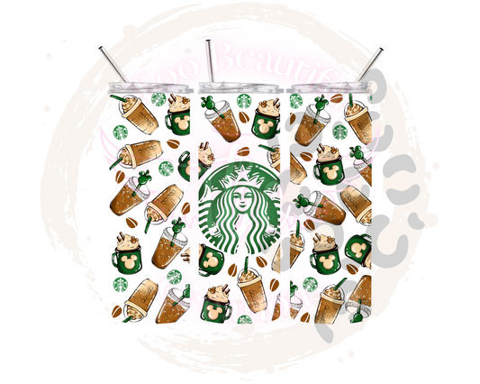 Starbies Mouse Sublimation Tumbler Transfer