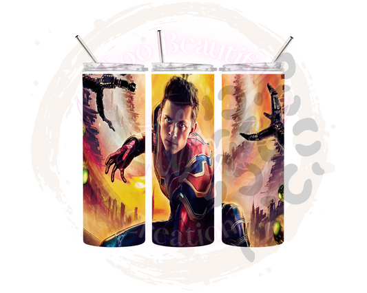 Peter Parker Sublimation Tumbler Transfer